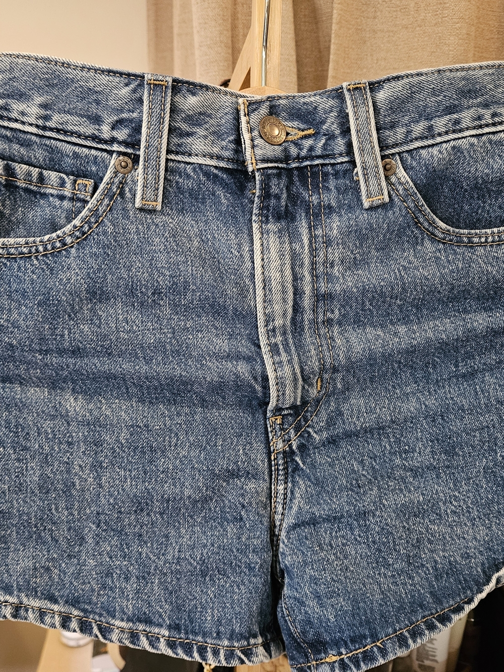 Classic Men's Blue Denim Jeans Shorts